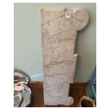 WHITE GRAINED MARBLE VERY GOOD CONDITION 34" X