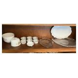 MZ AUSTRIA FOOTED BOWL, 6 HAND PAINTED BOWLS,