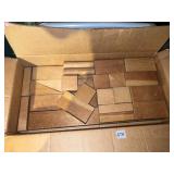 TWO 70" LONG REDWOOD BENCHES