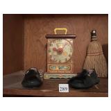 FISHER PRICE TOYS CLOCK, CHILDS RUBBER SHOE