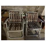 RED WOOD FOLDING CHAIRS