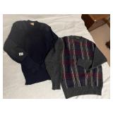 SZ. 40 SHOOTERS BLACK SWEATER AND EDDIE BAUER