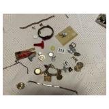 BEADED BRACELET, CHARMS AND BRACELET, HEART