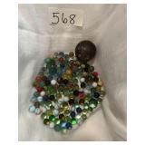 LARGE MARBLES INCL. SHOOTER.