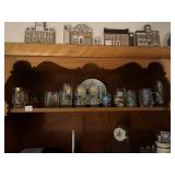 STEELER GLASSES, WELSH JUICE GLASSES, ETCHED VASE