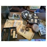 METAL, TRUMAN HEADLINE 1945 PAPER, BEADS,