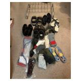 WOOL SOCKS, SANDALS SHOES SZ. 10.5 - SHOE RACK