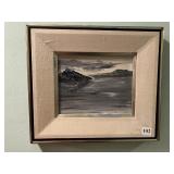 PAINTED ON BOARD BY MARY HAWK 14" X 16"