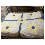 80" X 74" QUILT TOP HAND STITCHED