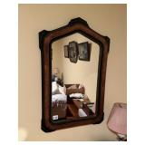 ANTIQUE MIRROR 29" H X 19" W