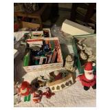HOLIDAY DECORATIONS, SANTA PLASTIC.