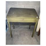 SLANT TOP DESK LIFT TOP PAINTED ANTIQUE GREEN 29"