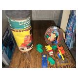 LINCOLN LOGS, CARS, TONKA DUMP TRUCK