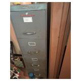 4 DRAWER METAL FILE .