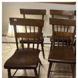 SLANT BACK PLANK BOTTOM CHAIRS