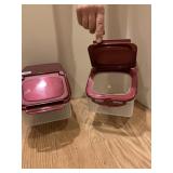 SLANT FRONT LOCK AND LOCK STORAGE CONTAINERS