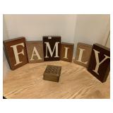 FAMILY WOOD MARKERS WOOD BOX