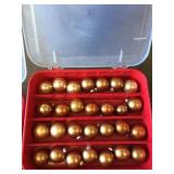 GOLD ORNAMENTS IN BOX
