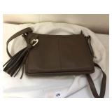 BROWN LEATHER BRIGHTON PURSE WITH DUST BAG