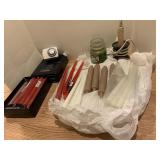 CANDLES COLONIAL HOUSE, YANKEE, LIGHT TIMER ETC.