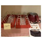 LID OR BAKE PAN HOLDER, CHOCOLATE MAKER POT W/