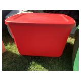RED STORAGE TOTE