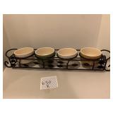 SORRENTO SIGNATURE BOWLS WITH IRON HOLDER