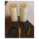 LUMINARA 2 CANDLES W REMOTES