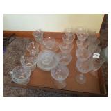 FOSTORIA NAVARRE CREAMER/SUGAR, 6 CUPS AND