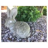 CEMENT RABBIT WITH LARGE EARS 13" H