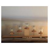 ARTIFICIAL GREENS WITH ELECTRIC CANDLE HOLDER