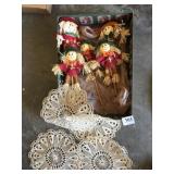 SCARECROW AND 4 DOLLIES