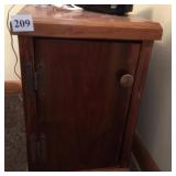 SMALL SIDE TABLE 1 DOOR 16" H X 11" W X 18" D