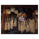 GOLD WASH FLATWARE SERVICE FOR 8