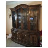 ETHAN ALLEN CHINA CABINET 4 DOOR GLASS FRONT 4