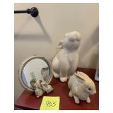GLAZED BUNNIES, BUNNY MIRROR
