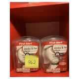 2 NEW FIRST ALERT SMOKE AND FIRE ALARM NEW