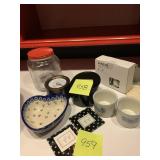 STORE JAR, HEART DISH, IKEA LIGHT, PFALTZGRAFF