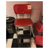 PRISTINE CONDITION VINTAGE STEP STOOL W/ FOLD OUT
