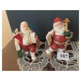 LENOX 5" H SANTA FIGURES