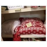 2 SOFT SNOWFLAKE LARGE PILLOWS AND 2 OTHERS