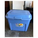 20 GALLON TOTE W/ FIXED LID