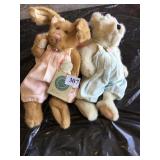 FUR CAT, RABBIT AND BOYD BEAR W/ TAGS
