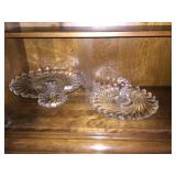 PEDESTAL CAKE PLATE AND SWIRL PATTERN SANDWICH