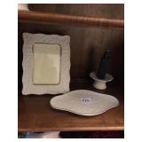 LENOX DISH, CANDLE HOLDER, PICTURE FRAME