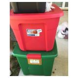 3 STERILITE STORAGE TOTES, 18-GAL, 20 GAL