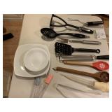 GRATERS, KITCHEN AID UTENSILS ETC.