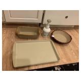 PAMPERED CHEF, BAKING ITEMS AND FOOD CHOPPER