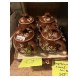 TEMPTATION FLORAL LACE TRAY AND DOUBLE HANDLE