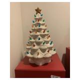 LENOX WHITE CHRISTMAS TREE 11.5" H
